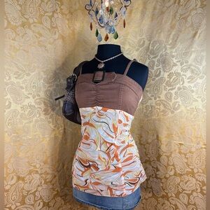✨Vintage Y2K Boho Buckle Abstract Print Tank Top✨